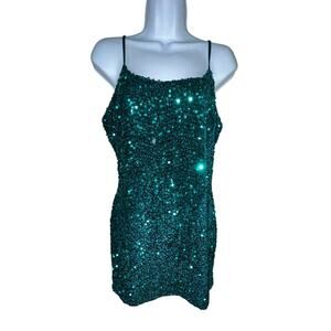 NWT BP. Night Out Green Sequin Camisole Dress – Size Large